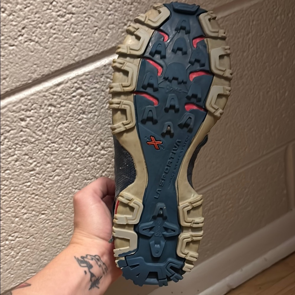 La Sportiva Blue And Red Athletic Trail Shoes - image 4